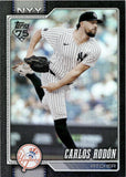 2026 Carlos Rodon Topps SERIES ONE BLACK FOIL 5/10 #82 New York Yankees