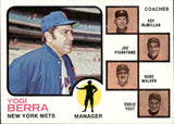 1973 Yogi Berra Topps #257 New York Mets BV$15