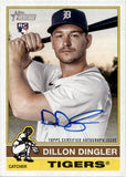 2025 Dillon Dingler Topps Heritage REAL ONE ROOKIE AUTOGRAPH RC AUTO #ROA-DD Detroit Tigers