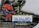 2025 Mats Naslund Leaf Metal Legends STEEL BLADES GOLD VINYL AUTOGRAPH 1/1 ONE-OF-ONE AUTO #SB-MN1 Montreal Canadiens