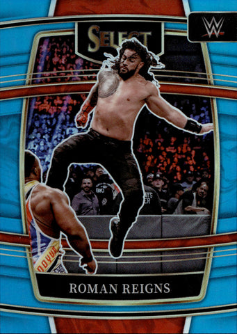 2022 Roman Reigns Panini Select WWE SKY BLUE 043/299 #56 Friday Night Smackdown