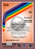 2023-24 JJ Peterka OPC Platinum RED RAINBOW AUTO AUTOGRAPH #R-40 Buffalo Sabres