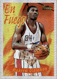 1996-97 Hakeem Olajuwon Topps SEASON'S BEST EN FUEGO #2 Houston Rockets