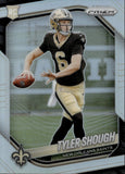 2025 Tyler Shough Panini Prizm SILVER PRIZM ROOKIE RC #327 New Orleans Saints
