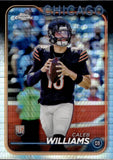 2024 Caleb Williams Topps Chrome HYPER PRISM REFRACTOR ROOKIE RC #202 Chicago Bears