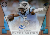 2025 Rico Dowdle Panini Photogenic IN THE ACTION AUTOGRAPH AUTO #ITA-RCD Carolina Panthers