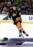 2023-24 Leo Carlsson Upper Deck SERIES TWO YOUNG GUNS ROOKIE RC #468 Anaheim Ducks