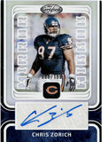 2024 Chris Zorich Panini Certified MIRROR SIGNATURES SILVER AUTOGRAPH 86/199 AUTO #MS-CZ Chicago Bears