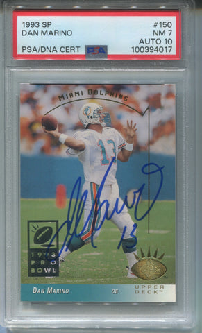 1993 Dan Marino Upper Deck SP PSA/DNA AUTHENTIC AUTO AUTOGRAPH #150 Miami Dolphins HOF 4017