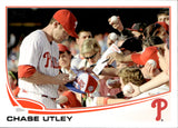 2013 Chase Utley Topps SIGNING AUTOGRAPHS SP PHOTO VARIATION #26 Philadelphia Phillies