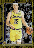 2025-26 Austin Reaves Topps Chrome GOLD BASKETBALL BORDER REFRACTOR 7/50 #126 Los Angeles Lakers