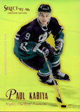 1995-96 Paul Kariya Pinnacle Select Certified MIRROR GOLD #13 Anaheim Ducks