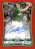 2026 Nick Kurtz Bowman RED AUTOGRAPH 5/5 AUTO #PRV-NK Oakland A's