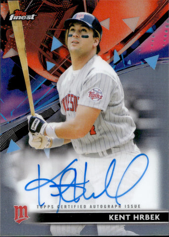 2021 Kent Hrbek Topps Finest AUTO AUTOGRAPH #FA-KH Minnesota Twins