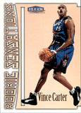 1998-99 Vince Carter Fleer Tradition ROOKIE SENSATIONS RC #2 Toronto Raptors