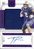 2024 Ja'Lynn Polk Panini National Treasures Collegiate ROOKIE SILHOUETTE AUTO JERSEY 17/99 RC AUTOGRAPH #CCS-JP Washington Huskies New Orleans Saints