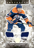 2024-25 Leon Draisaitl Upper Deck Artifacts DUAL GOLD MATERIALS JERSEY 134/199 #154 Edmonton Oilers