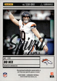 2025 Bo Nix Panini Luminance SPIRIT SWATCHES JERSEY #SSW-BNX Denver Broncos