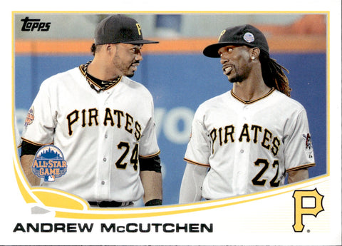 2013 Andrew McCutchen Topps Update ALL-STAR GAME WITH PEDRO ALVAREZ SP PHOTO VARIATION #US35 Pittsburgh Pirates