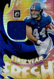 2025 Cam Skattebo Donruss Optic BLUE ROOKIE FIRST YEAR FRESH JERSEY RELIC #FYFBH-CSO New York Giants