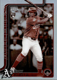 2025 Nick Kurtz Topps Chrome Update SEPIA REFRACTOR ROOKIE RC #USC178 Oakland A's