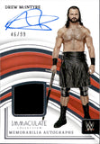 2023 Drew McIntyre Panini Immaculate WWE SHIRT AUTO 46/99 AUTOGRAPH RELIC #MA-DMT Monday Night Raw
