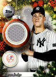 2025 Aaron Judge Topps Holiday Mega GAME USED JERSEY RELIC #PR-AJ New York Yankees