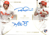 2018 Rhys Hoskins Harrison Bader Topps DYNAMIC DUALS YOUNGSTERS AUTOGRAPH ROOKIE AUTO RC #YGI-A Philadelphia Phillies St. Louis Cardinals