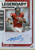 2023 Michael Vick Panini Contenders Optic LEGENDARY CONTENDERS AUTOGRAPH 12/50 AUTO #LCA-MVK Atlanta Falcons