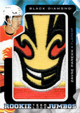 2025-26 Zayne Parekh Upper Deck Black Diamond ROOKIE TEAM LOGO JUMBOS MANUFACTURED PATCH RC #RTL-ZP Calgary Flames