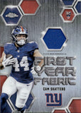 2025 Cam Skattebo Topps Chrome FIRST YEAR FABRIC PLAYER-WORN MEMORABILIA ROOKIE JERSEY RC #FYF-CS New York Giants