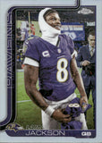 2025 Lamar Jackson Topps Chrome IMAGE VARIATION REFRACTOR #24 Baltimore Ravens