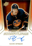 2021-22 Zach Hyman Upper Deck SPx SPX SIGNATURES AUTO 1/15 AUTOGRAPH #SPX-ZH Edmonton Oilers