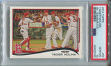 2014 Yadier Molina Topps SP VARIATION WITH TEAMMATES PSA 10 #57 St. Louis Cardinals 2197