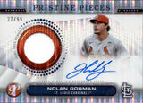 2024 Nolan Gorman Topps Pristine PRISTINE PIECES AUTOGRAPH RELIC JERSEY 27/99 AUTO #PPAR-NG St. Louis Cardinals