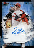 2024 Sonny Gray Topps Finest BLUE REFRACTOR AUTOGRAPH AUTO 91/150 #FA-SG St. Louis Cardinals