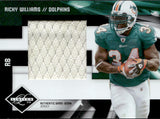 2009 Ricky Williams Panini Donruss Limited GAME-USED JERSEY 27/50 #22 Miami Dolphins