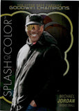 2023 Michael Jordan Upper Deck Goodwin Champions SPLASH OF COLOR RAINBOW BLACK & GOLD 35/50 #SCP-76 Chicago Bulls