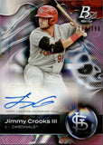 2023 Jimmy Crooks III Bowman Platinum TOP PROSPECT AUTOGRAPH PINK 164/199 AUTO #TOP-37 St. Louis Cardinals