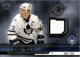 2001-02 Mats Sundin Pacific GAME-WORN JERSEY 505/760 #35 Toronto Maple Leafs