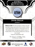 2024-25 Josh Doan Upper Deck Exquisite Collection EXTRA EXQUISITE ROOKIES 140/349 RC JERSEY #ECER-JD Utah Mammoth