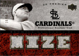 2007 Johnny Mize Upper Deck UD Premier PREMIER REMNANTS 4 GAME-USED MEMORABILIA 10/50 #PR4-MI St. Louis Cardinals
