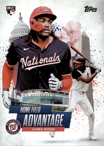 2025 James Wood Topps HOME FIELD ADVANTAGE ROOKIE RC #HA-9 Washington Nationals