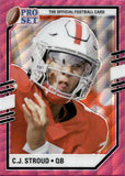 2022 C.J. Stroud Leaf Pro Set PINK PRISMATIC #PSP-CJS Ohio State Buckeyes