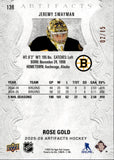2025-26 Jeremy Swayman Upper Deck Artifacts ROSE GOLD 2/15 #138 Boston Bruins