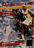 2010-11 Lebron James Panini Donruss PRODUCTION LINE CRACKED ICE #85 Miami Heat