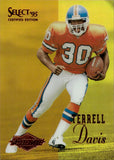 1995 Terrell Davis Pinnacle Select Certified MIRROR GOLD ROOKIE RC #126 Denver Broncos *NRMT CORNER*