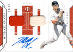 2019 Michael Chavis Panini National Treasures GAME GEAR SIGNATURES ROOKIE DUAL JERSEY BAT AUTOGRAPH 24/99 AUTO RC #GGS-MC Boston Red Sox