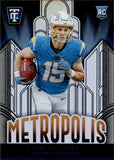 2024 Ladd McConkey Panini Totally Certified METROPOLIOS ROOKIE RC #25 Los Angeles Chargers *CASE HIT*