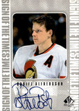 1998-99 Daniel Alfredsson Upper Deck SP Authentic SIGN OF THE TIMES AUTOGRAPH AUTO #DA Ottawa Senators